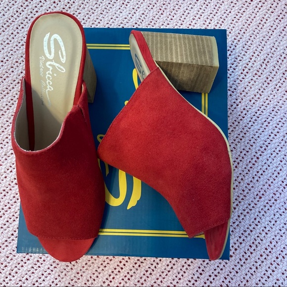 Sbicca Red Mules size 9 - Picture 6 of 7